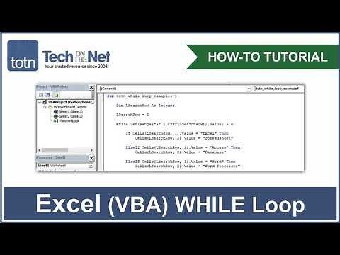 How to use a WHILE Loop in Excel VBA