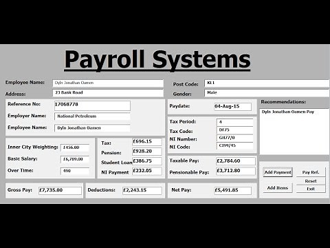 How to Create Payroll Systems in Excel Using VBA - Full Tutorial