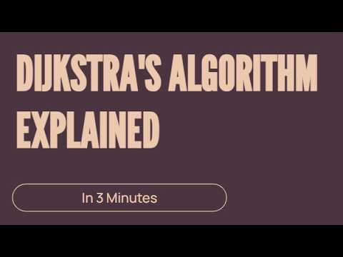 Dijkstra's Algorithm Explained in 3 Minutes