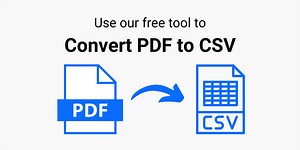 How to Convert PDF to CSV