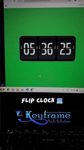 Modern Flipper Clock | HTML CSS & JavaScript