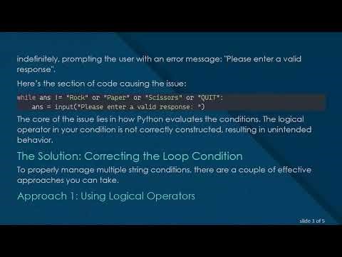 Master the While Loop with Multiple String Conditions in Python