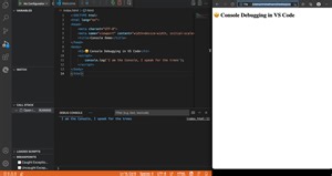Using console.log() debugging in Visual Studio Code | Christian Heilmann