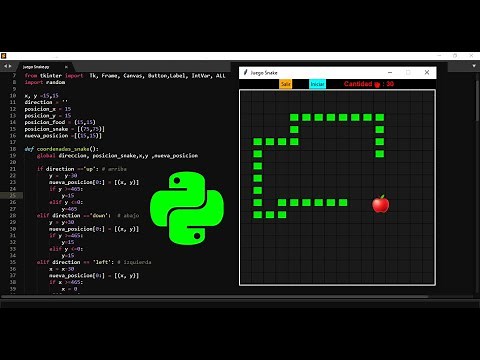 Juego Snake en Python con Tkinter