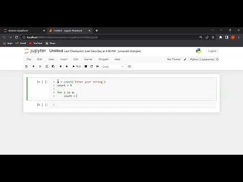 Python code to find the length of a given string without using the len() function. | Python Program