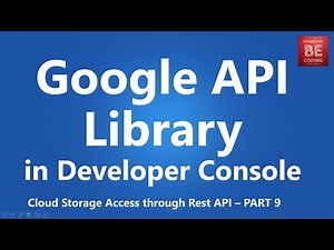 Setup Google API Library in google developer console