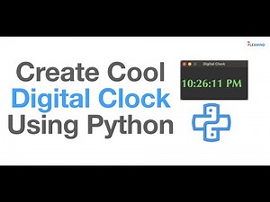 How to create digital clock using Python | Python project for beginners | Python Basic Tutorial