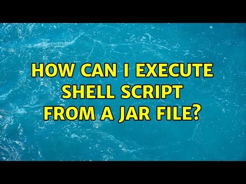How can I execute shell script from a jar file?