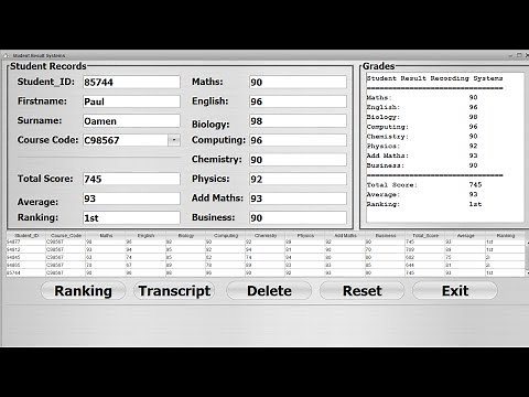 How to Create Student Result Recording Systems in Java NetBeans - Full Tutorial