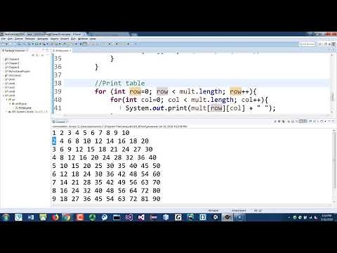 Multiplication Table (Java Programming 1)