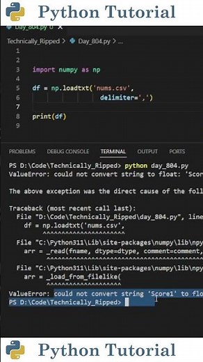 How to Read CSV Files with NumPy | Python Tutorial