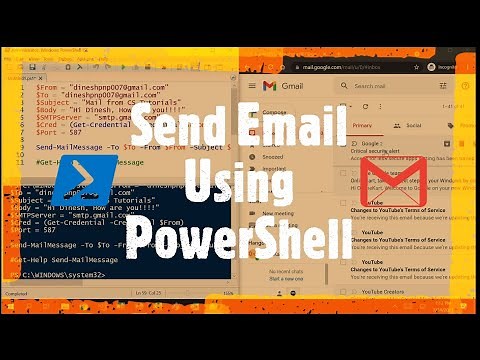 Send email using PowerShell | Send-MailMessage