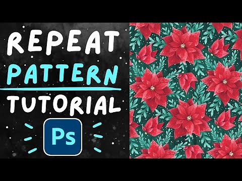 How to create a seamless pattern in Photoshop CC | Surface pattern design for beginners