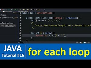 Java Tutorial #16 - for-each Loop in Java Programming | Enhanced for loop