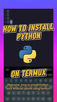 how to install python on Android using termux for free #python #termux