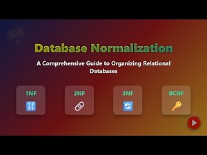 Database Normalization Explained: Beginner's Guide to Normal Forms (1NF, 2NF, 3NF, BCNF)