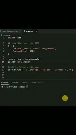 json.dumps() and json.loads() in Python
