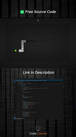 I Built a Snake Game with HTML, CSS & JavaScript | Free Source Code Available! 🐍