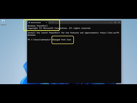 How to Change Font Size on Windows PowerShell in Windows 11