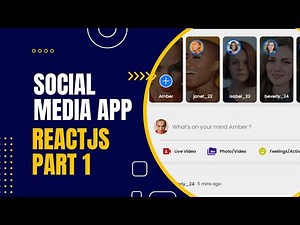 Build a Responsive Reactjs Social Media Website like Facebook using HTML, CSS, REACTJS, Sass part 1
