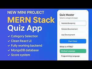 Build a Quiz App in MERN Stack | React + Node + Express + MongoDB Project
