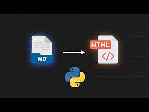 I Create md to html file convertor using python
