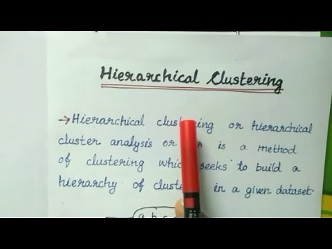Hierarchical clustering - Agglomerative and Divisive method/ KTU / Machine learning