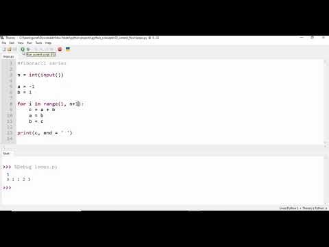 Fibonacci Series in Python | Looping Program