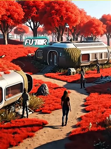 Exploring a Planet with Red Trees: A Unique Landscape