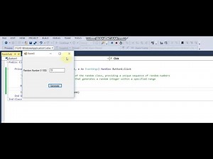 Generate Random Number in Vb Net (Console and Windows forms) | Maven Tate Computer Club