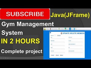 Gym Management System in java (JFrame, Netbeans IDE, Mysql Database) Complete Project (step by step)