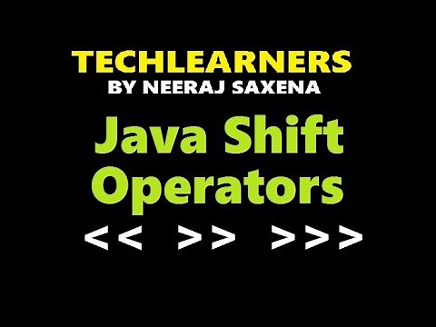 Shift operators java