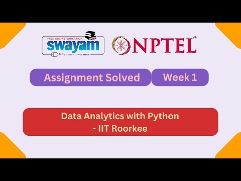 Data Analytics with Python Week 1 || NPTEL ANSWERS 2026 #nptel #nptel2026 #myswayam