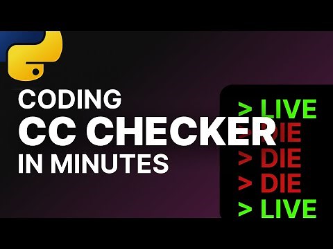 CODING PYTHON CC CHECKER IN MINUTES