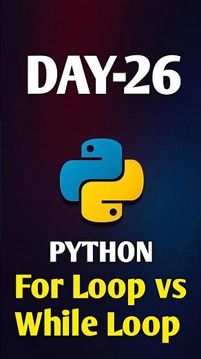 Understand the difference between for loop and while loop in Python 💻Essential for every beginner 🚀”