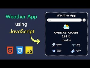 Weather App using HTML CSS and JavaScript