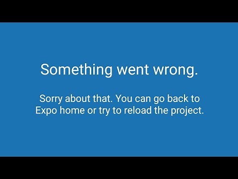 React Native Expo - How To Fix something went wrong error java.net.connectexception failed to