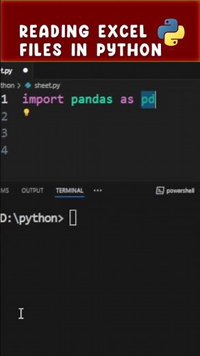Reading Excel Files in Python & Display on Screen | Read any Excel File #python #coding #programming