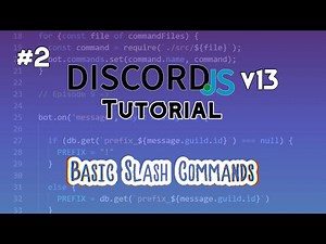 Discord.js Bot Tutorial #2 | Basic Slash Commands