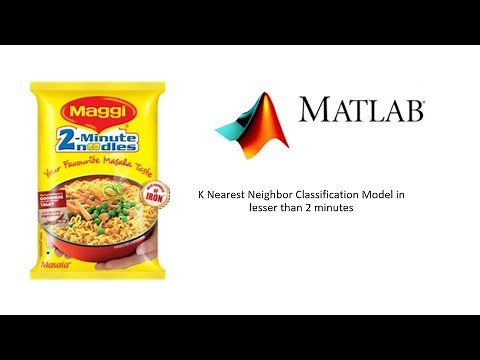 k-nearest neighbor classifier in MATLAB in lesser than 2 minutes | MATLAB