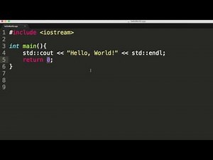 A First C++ Program: Hello World!