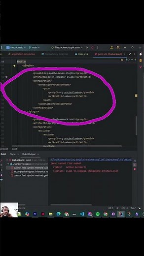 Lombok error fixed( java: cannot find symbol )