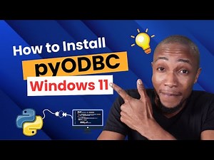How to Install pyODBC on Windows