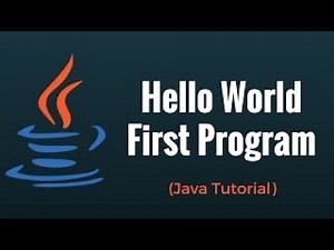 First Java Program - Hello World || Java Tutorial