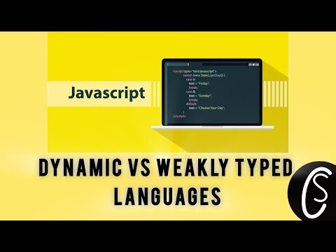 Dynamic vs Weakly Typed Languages | JavaScript for Beginners