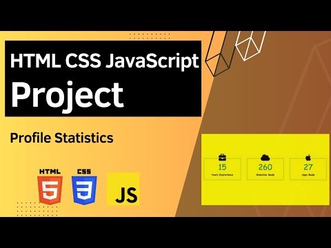 HTML CSS JavaScript Project - Profile Statistics