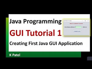 Java GUI Tutorial 1 | How to create first Java GUI Application using Swing API and Netbeans IDE