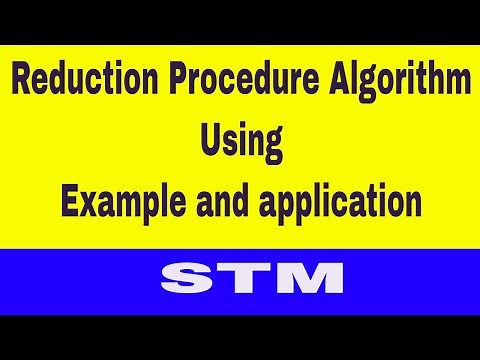 Reduction Procedure Algorithm using an Example and its Applications | Path Testing | STM