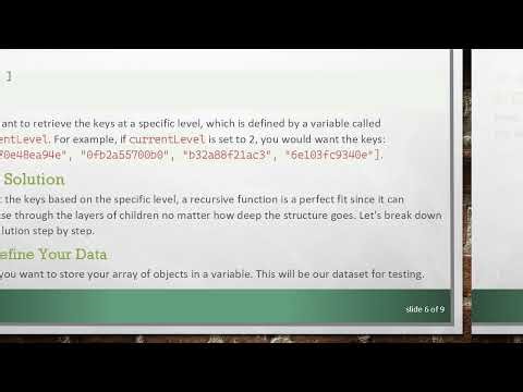 How to Iterate an Array of Objects Based on Level of Iteration