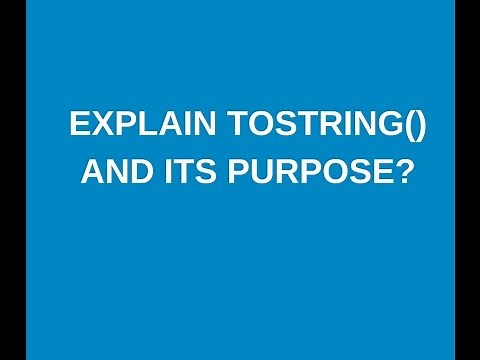 Explain the purpose of toString() method in java with example?
